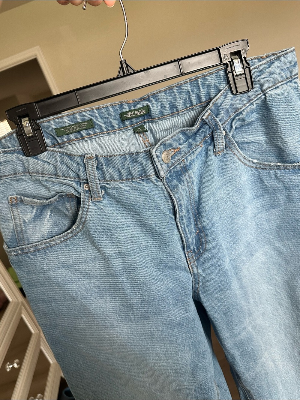 Wild Fable Mid-Rise 90’s Relaxed Straight Light Blue Jeans
